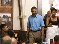 为避财政悬崖 奥巴马或缩短假期提前返回华盛顿