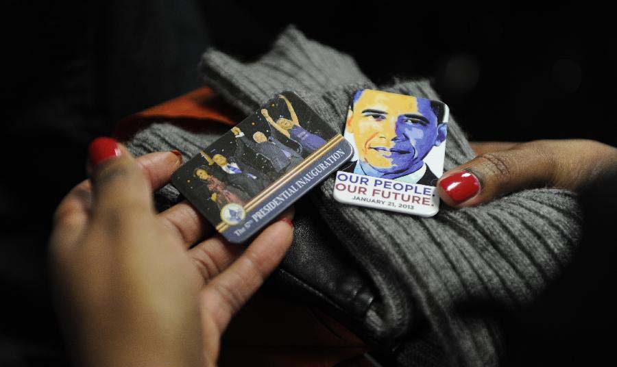 奥巴马就职典礼纪念品在华盛顿上市热销