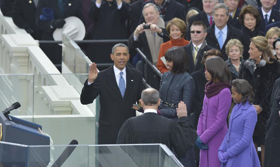 奧巴馬宣誓就職