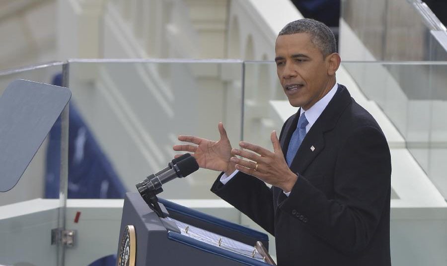 奥巴马发表就职演说