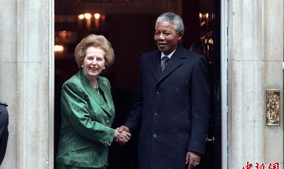 撒切尔夫人会见曼德拉