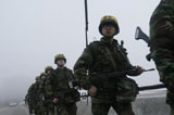 韩国军方结束在延坪岛的实弹射击训练