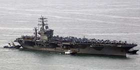 美头号航母赴朝半岛意欲何为