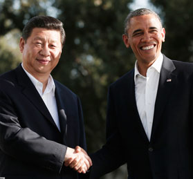 习近平会见美国总统奥巴马