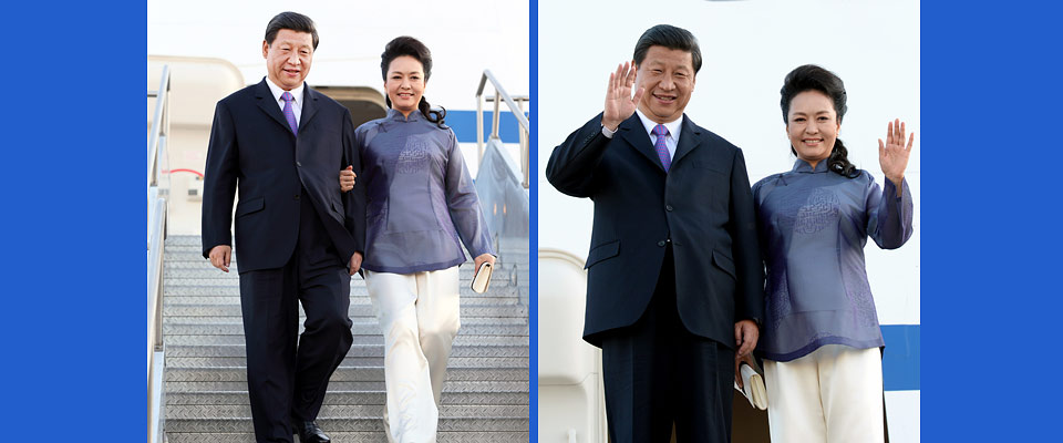 习近平抵达加利福尼亚