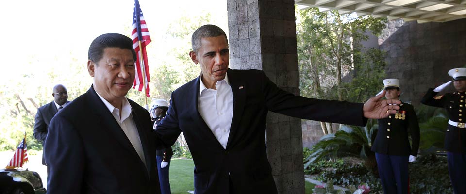 习近平同美国总统奥巴马举行中美元首会晤