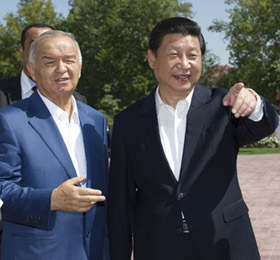 习近平在乌兹别克斯坦参观访问