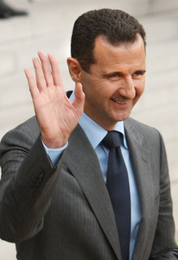 阿萨德对普京"力挺"叙政府表谢意