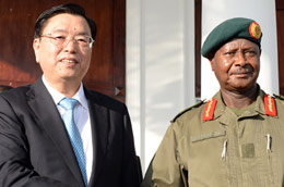 张德江对乌干达进行正式友好访问