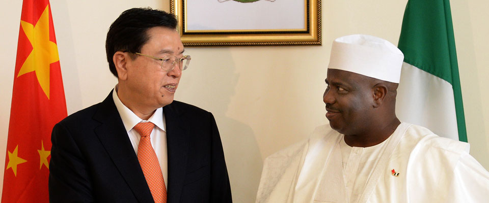 张德江与尼日利亚众议长举行会谈