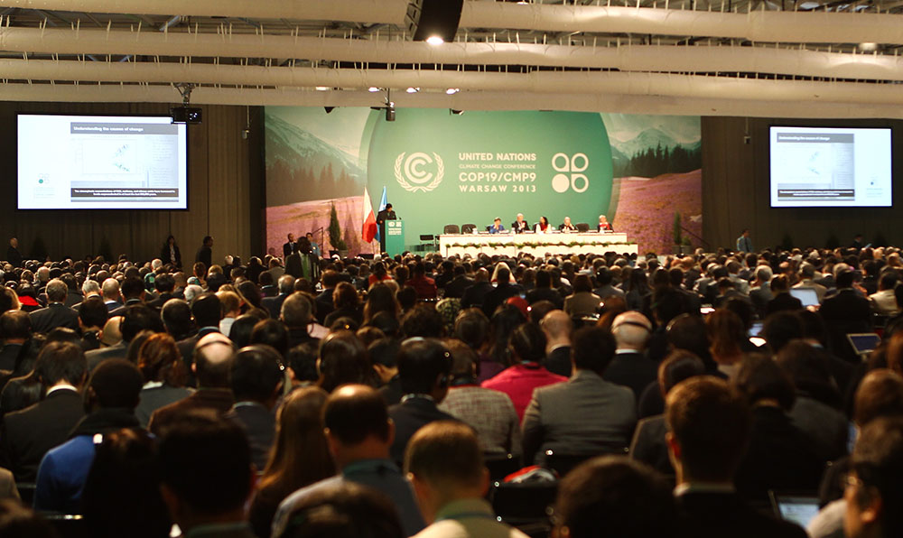 2013年联合国气候变化大会在华沙开幕。