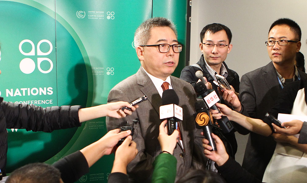 中国代表团苏伟：落实承诺是华沙气候大会的核心