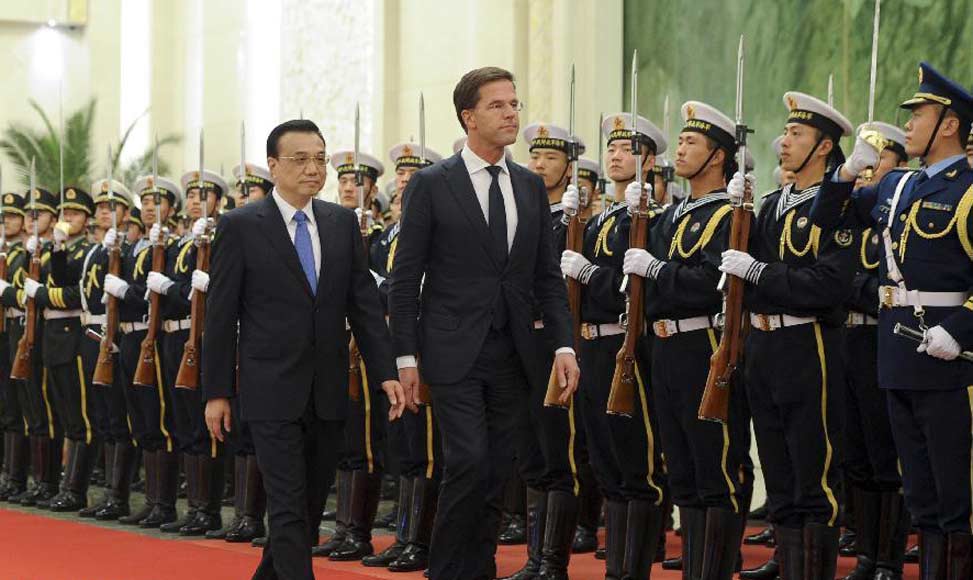 李克强同荷兰首相吕特举行会谈