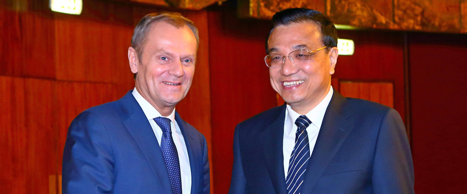 李克强会见波兰总理图斯克