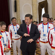 慰问中国奥运健儿