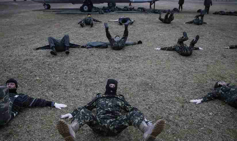乌克兰训练新兵