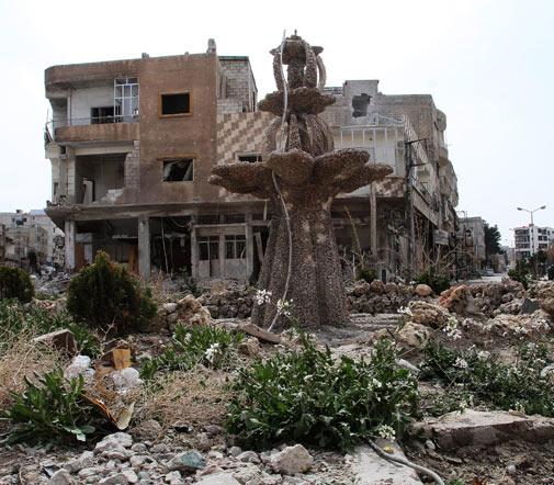 大马士革郊区战场前线雅布鲁德