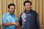 贾庆林会见马来西亚沙巴州首席部长穆萨·阿曼