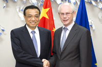 李克强会见欧洲理事会主席范龙佩