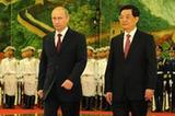 胡锦涛主持仪式欢迎俄罗斯总统普京(组图)