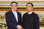吴邦国同缅甸联邦议会人民院议长举行会谈