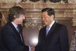 贾庆林会见阿根廷副总统兼参议长布杜