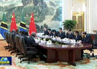 习近平会见坦桑尼亚桑给巴尔总统