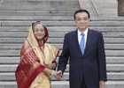李克强举行仪式欢迎孟加拉国总理访华