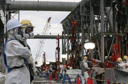 日本福岛核电站建冰墙堵住核泄漏
