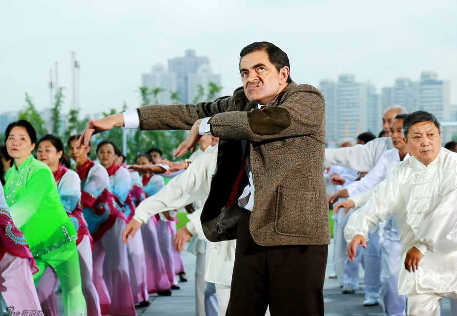 &ldquo;憨豆&rdquo;首次中国行大跳广场舞