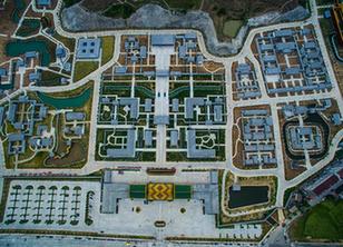 航拍浙江横店耗资300亿建&ldquo;圆明新园&rdquo;首期