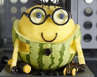 美国西瓜雕刻大赛：西瓜版小黄人一样萌萌哒（高清组图）