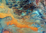卫星拍摄利比亚沙丘：色彩浓艳鲜明如油画【组图】