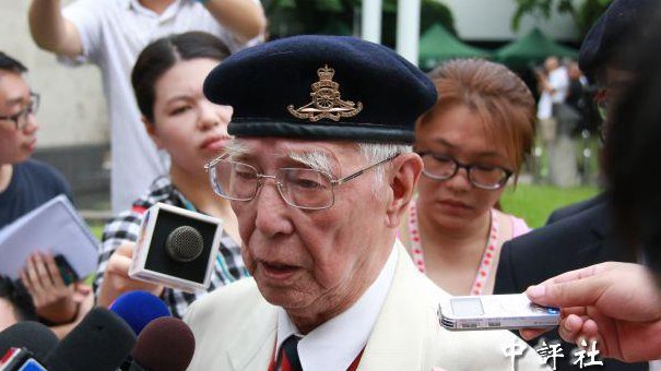 香港九旬抗日老兵斥日本至今无意道歉