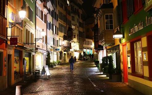 苏黎世夜色迷人