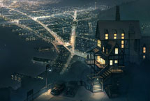 虚拟世界 二次元的街道画像