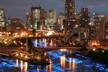 日本大阪营造"银河"景观庆七夕 近5万人饱眼福（组图）