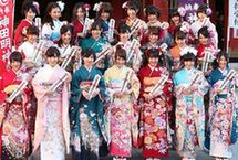 揭秘日本超人气团体AKB48成人礼 和服出镜