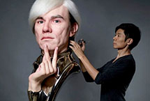 日本艺术家创作超逼真3D人物头像(组图)