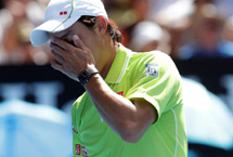 日本一哥锦织圭落败 瓦林卡打入澳网半决赛