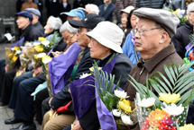 南京大屠杀幸存者及遇难者亲属举行&ldquo;清明祭&rdquo;仪式