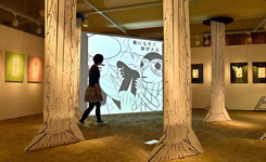 日本京都独特漫画展 3吨沙子打造漫画世界