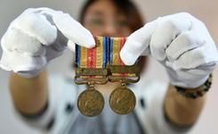 8枚日本侵略战争时期发行的&ldquo;从军纪念章&rdquo;入藏张氏帅府