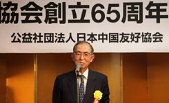 前日本驻华大使丹羽宇一郎出任日中友协新会长