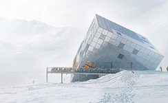 未来派滑雪度假小屋