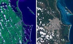 卫星图片警示环境巨变