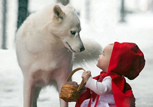 儿童摄影：小红帽和大灰狼