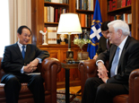 希臘總統帕夫洛普洛斯會見新華社社長蔡名照