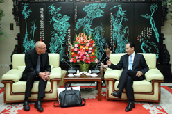 蔡名照会见丹麦通讯社社长