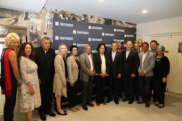 中国驻南非大使林松添同南非最大平面媒体总编集体交流十九大精神【2】